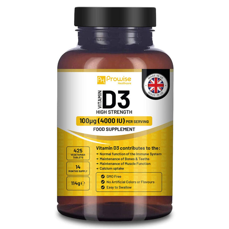 Vitamin D3 Tabletten 4000 IU (14 Monate Versorgung) Hochdosiert