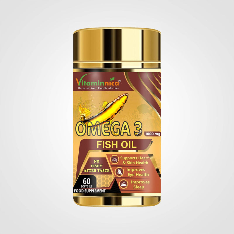 Vitaminnica Omega 3 - Bessere Herzgesundheit - 60 Weichkapseln