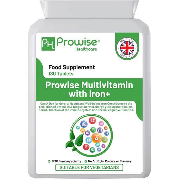 Multivitamin mit Eisen, 180 Tabletten (6-Monatsvorrat) zur Unterstützung des Immunsystems