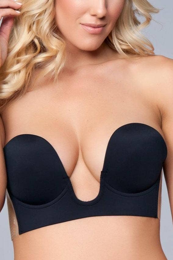 BeWicked Deep V Silikon und Mikrofaser Rückenfreier Klebe-BH