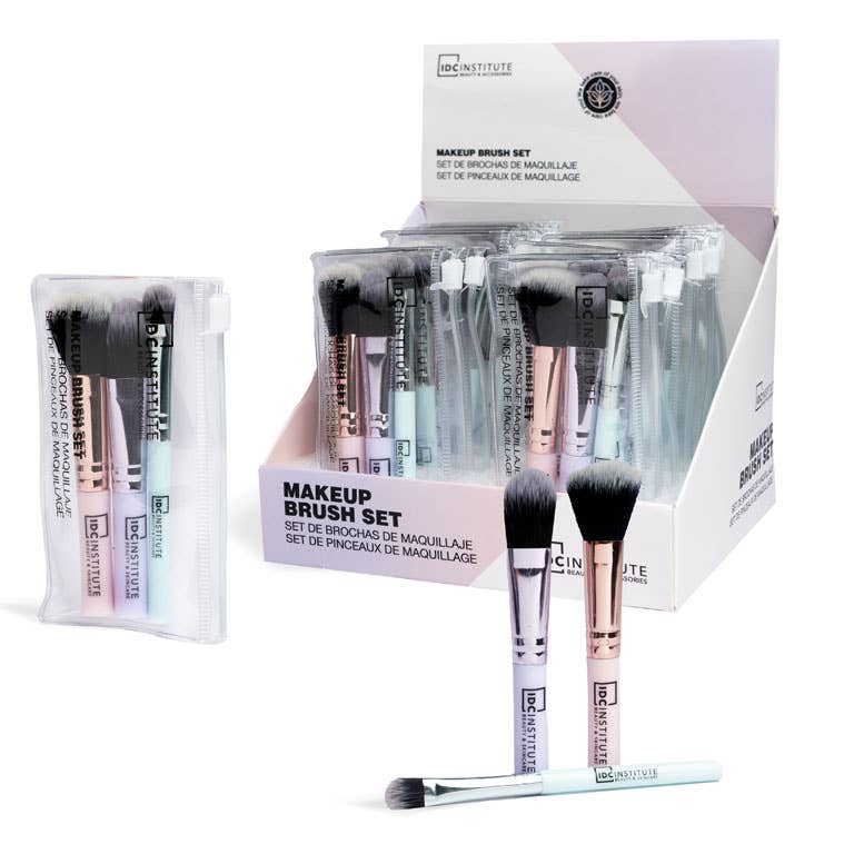 IDC Institute Make-up-Pinselset, 3-teilig
