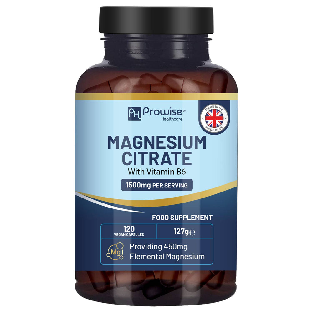 Magnesiumcitrat-Kapseln 1500 mg mit Vitamin B6