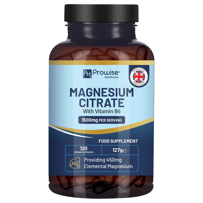 Magnesiumcitrat-Kapseln 1500 mg mit Vitamin B6