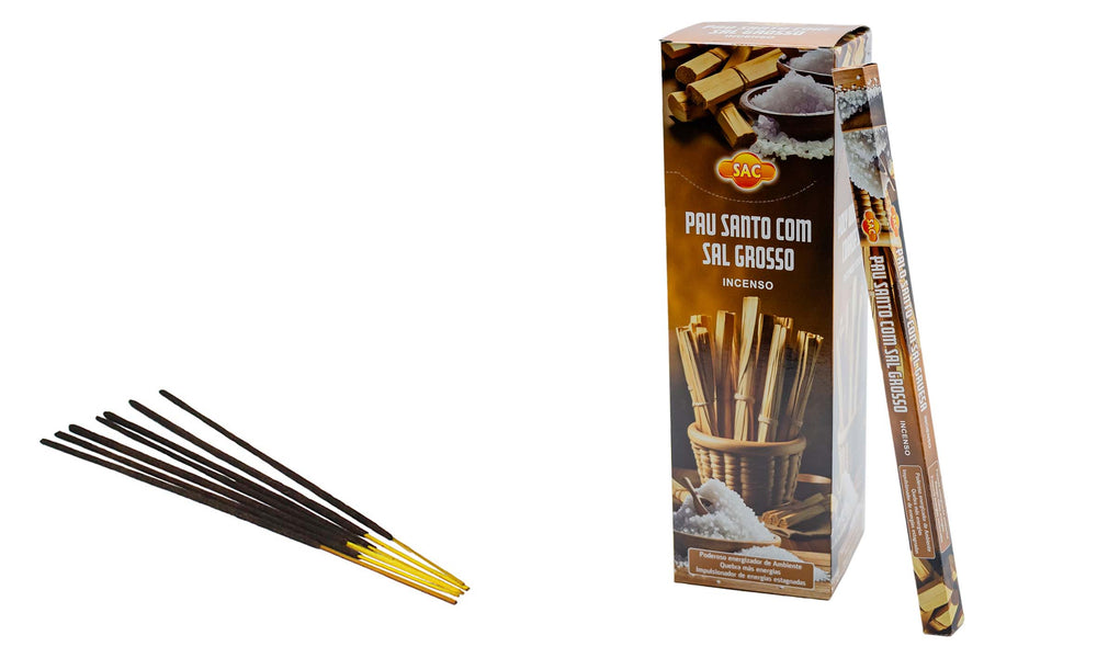 SAC Holy Wood Räucherstäbchen mit grobem Salz